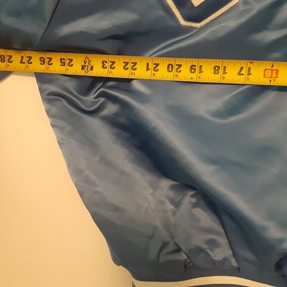 Vtg Indianapolis Colts Chalk Line Mens XL Back Arch Satin Bomber Jacket READ - Picture 9 of 10